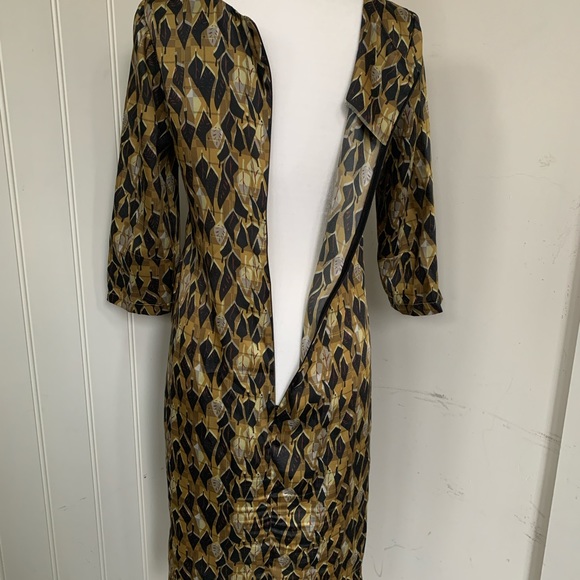 Comrags | Geometric Leaf Print Dress - Picture 5 of 6